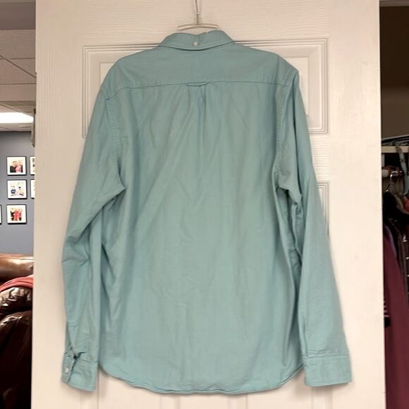 J Crew button down cotton shirt, men’s large, light blue - Picture 6 of 8